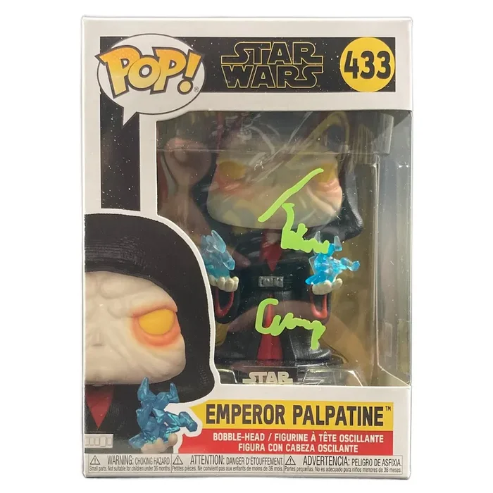 Tim Curry Signed Funko POP Star Wars Emperor Palpatine Autographed JSA COA
