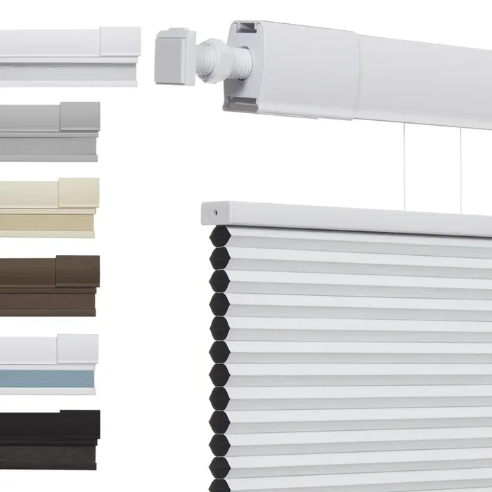 Tonature No Tools No Drill Top Down Bottom Up Cellular Shades for Windows, 1″ Blackout Fabric, Cordless Honeycomb Blinds for Indoor Window, Thermal Insulated Noise Reduction, 26″ W x 48″ H, White