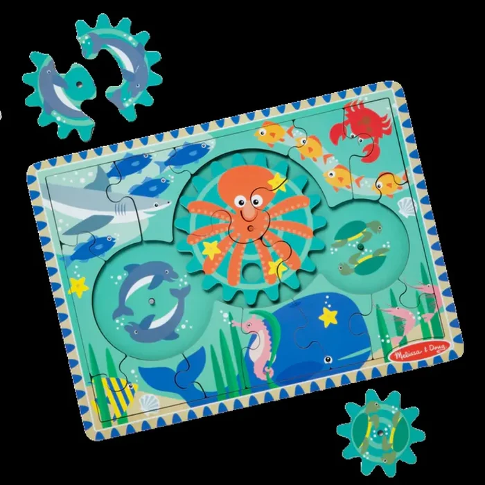 Underwater Wooden Gear Puzzle
