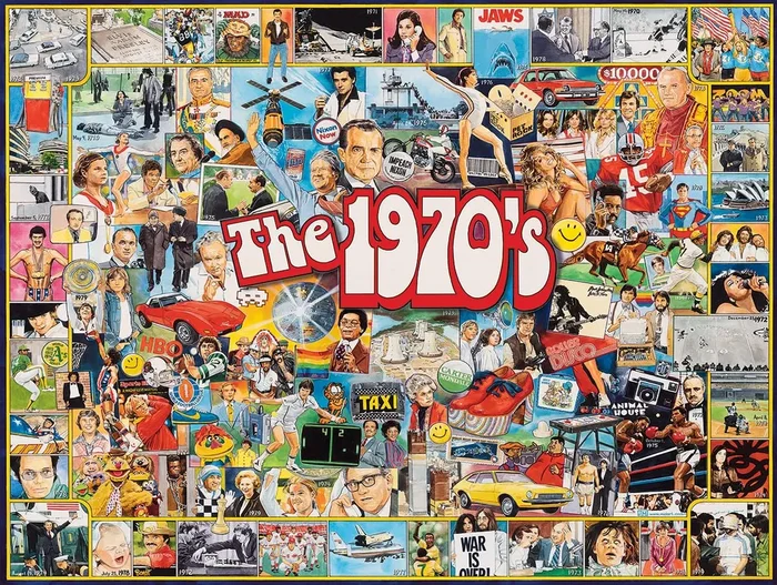 White Mountain Puzzles The Seventies – 70s Themed Jigsaw Puzzle – 1000 Pieces