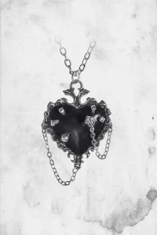 Witches Heart Pendant Necklace