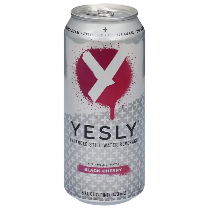 Yesly – Enh Water Black Cherry – Cs Of 12-16 Oz