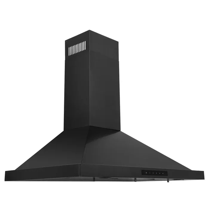 ZLINE 30″ Convertible Wall Mount Range Hood in Black Stainless with Charcoal Filters, BSKBN-CF-30